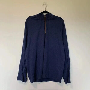 Robert Graham  navy quarter zip sweater